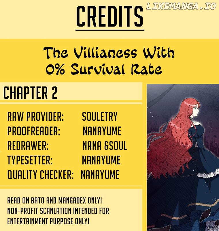 Villainess with a 0% Survival Rate chapter 2 - page 1